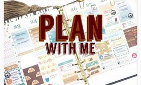 Plan with me: THANKSGIVING Erin Condren Life Planner Weekly Spread / Erin Condren Vertical #23