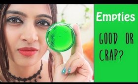 Empties, Regrets & Reviews!! _ CRAP + Amazing Products! | SuperWowStyle Prachi