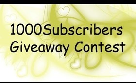 1000 Subscribers Giveaway Contest !