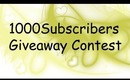 1000 Subscribers Giveaway Contest !