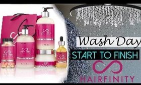 Wow 😳 One brand Natural Hair Washday with Hairfinity | Shlinda1