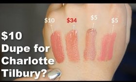 Dupe or Dud: Charlotte Tilbury Latex Love vs the Drugstore | Bailey B.