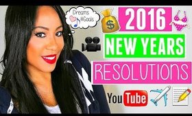 My Goals & Resolutions for 2016 (YouTube, Weight Loss, Life)  + GIVEAWAY!!