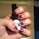 nail art of today! St Valentin..? :D 