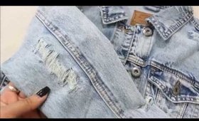 DIY Distressed Denim Jacket| Easy Tutorial! CillasMakeup88