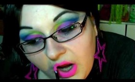80's Pop Lip Tutorial glama girl cosmetics