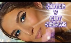 OUTER "V" CUT CREASE MAKEUP TUTORIAL (Talk through) | Morphe 35O Matte