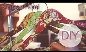 DIY Decoupage Hangers - Vintage Floral