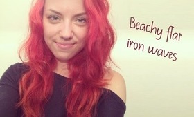 Hair Tutorial: Beachy waves with a flat iron