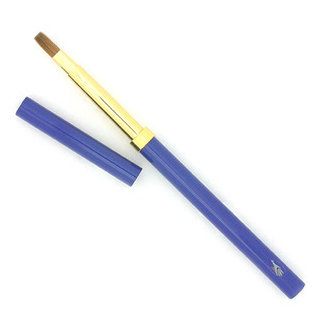 Hakuhodo Lip Brush, twist type, Blue flat
