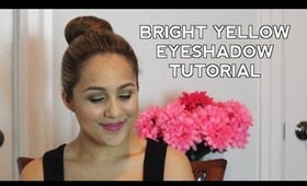 Bright Yellow Eyeshadow Tutorial