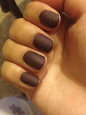 Purple matte nails! 