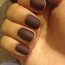 Purple matte nails 