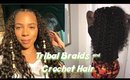 EASY Tribal Braids & Beads | Curly Crochet Hairstyle Tutorial | Dalva Ultima hair