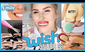 Trying WISH APP Beauty Gadgets 😫💬 Butt Implant Undies, Veneers & MORE!