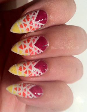 Check out http://glamourandnails.blogspot.co.uk/2013/08/notd-triangles.html for more details. :)