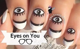 Halloween Eyes on Nails by The Crafty Ninja