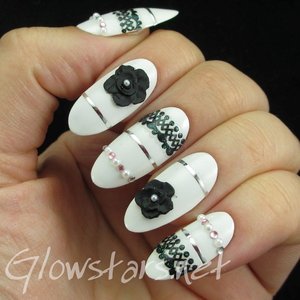 Read the blog post at http://glowstars.net/lacquer-obsession/2015/05/featuring-a-magazine-from-born-pretty-store-black-white-series-elegant-nail-art-show/