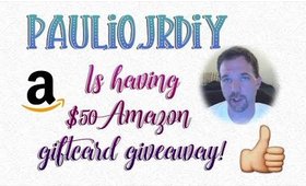 $50 Amazon Gift card Giveaway hosted by Pauliojrdiy | So Easy To Enter! | PrettyThingsRock