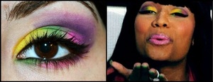 Inspired by the make up of Nicky Minaj in Bedrock. Comment if you like!