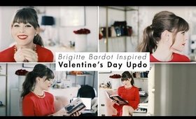 Brigitte Bardot Inspired Valentine's Day Updo