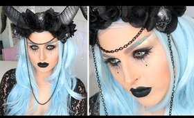 Dark Evil Fairy or Witch ♡ Glamorous Halloween Makeup