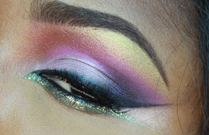 LOOK I CREATED INSPIRED BY ARABIC MAKE UP...THIS WAS FOR A YT COLLAB =) USED SAUCE BOX COSMETICS PALETTES TO CREATE IT!