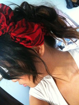 hair scarf. rihanna inspired.