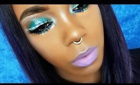 BLUE & TEAL METALLIC EYES WITH WHITE LINER