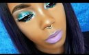 BLUE & TEAL METALLIC EYES WITH WHITE LINER