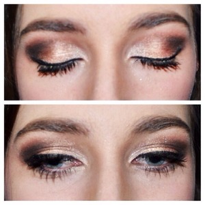 A sexy gold and brown smokey eye, perfect for everyone! 