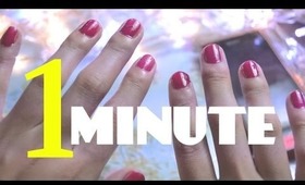 1 MINUTE NAIL POLISH CHALLENGE!