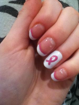 Design created by Cutepolish (youtube)
The Pink was created by mixing the white polish with Barry M's Fuchsia