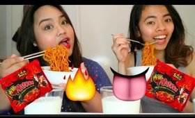 SPICY FIRE NOODLE 2X Challenge ft. Angel