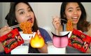 SPICY FIRE NOODLE 2X Challenge ft. Angel