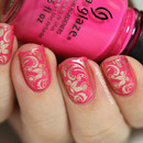 Neon pink and gold!