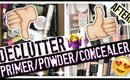 Makeup Declutter | Primer + Powder + Concealer