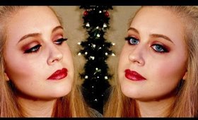 Soft Cranberry Holiday Makeup using MAKEUP GEEK