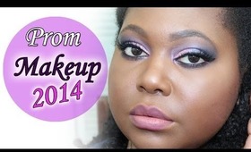 Smokey Purple Sparkle: PROM 2014 MAKEUP TUTORIAL