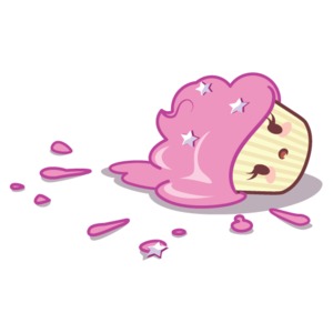 cupcake accident was too graphic to use on the site!