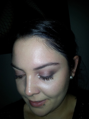 Christmas Day makeup - Stila e/s in Viola and Naked, Toasted and Creep from the Naked palette.