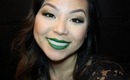 St Patrick's Day Makeup Look (Green Lips)