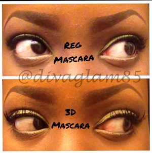 Regular Mascara vs Younique's 3D Fiber Lash Mascara!! BIG difference!!! 