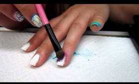Gradient Nail Art | Using Pigments & Eye Shadows!