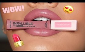 OH WOW 😍 New Loreal Infallible Les Macaron Liquid Lipsticks Review & Swatches