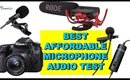 BEST BUDGET MIC FOR DSLR: RODE MIC VS AUDIO TECHNICA 3350  VS POWERDEWISE ☆ SAMORELOVETV🇲🇸🔥