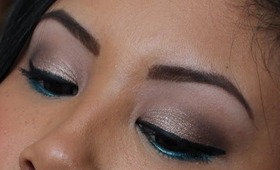 [TUTORIAL] :: Neutral w/ a Pop of Teal (feat. Maybelline's Color Tattoo eyeshadows)