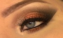 TUTORIAL: Copper smokey eye W/GLITTER