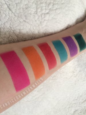 Just a few of the colors in the palette 