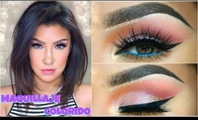 Maquillaje COLORIDO de Primavera / Spring Colorful makeup tutorial | auroramakeup